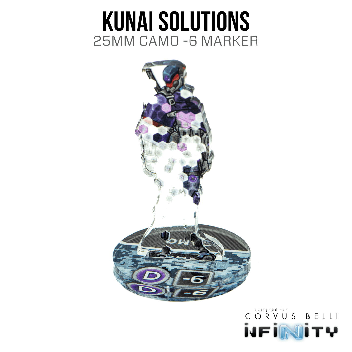Infinity 3D Markers: Kunai Solutions Ninja (25mm Camo -6) - A