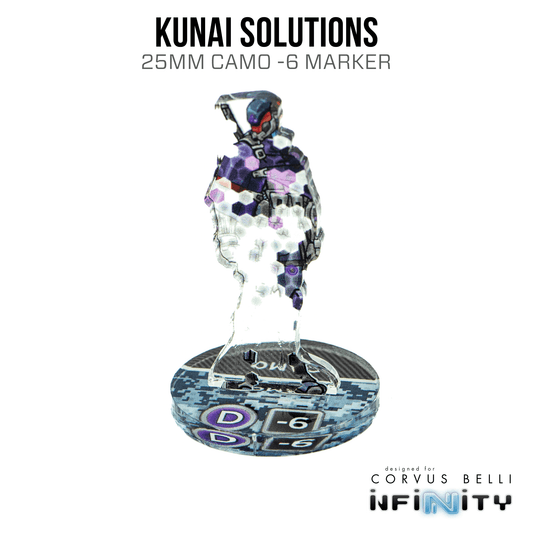 Infinity 3D Markers: Kunai Solutions Ninja (25mm Camo -6) - A