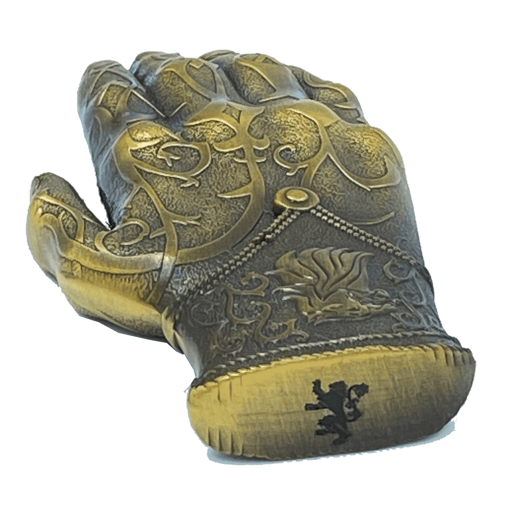 AA-016 Kingslayer Game of Thrones inspired GoT Jamie Lannister gold hand glove challenge coin - 