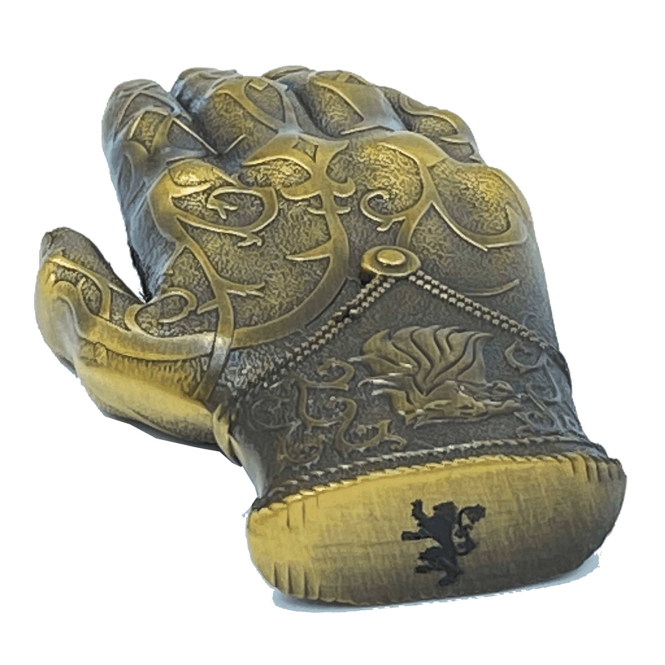 AA-016 Kingslayer Game of Thrones inspired GoT Jamie Lannister gold hand glove challenge coin - 