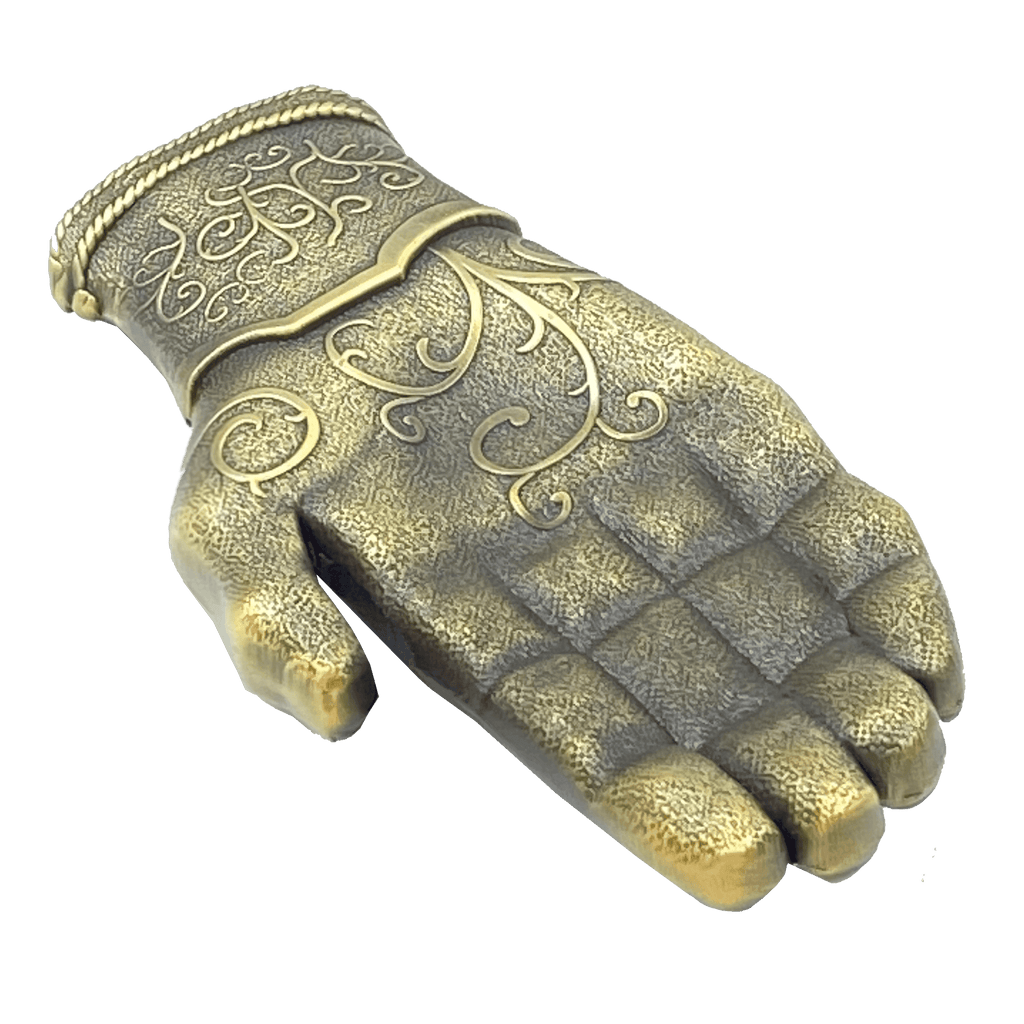 AA-016 Kingslayer Game of Thrones inspired GoT Jamie Lannister gold hand glove challenge coin - 