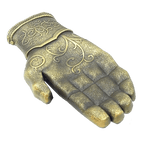 AA-016 Kingslayer Game of Thrones inspired GoT Jamie Lannister gold hand glove challenge coin - 