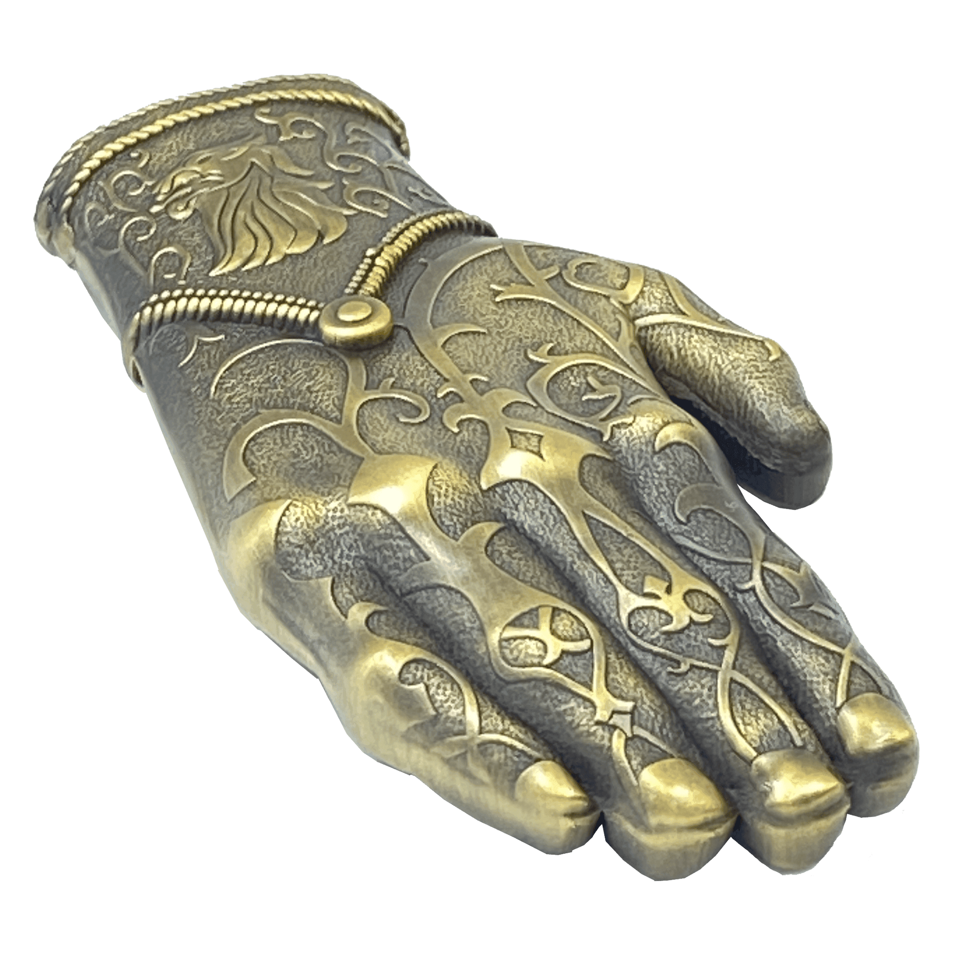 AA-016 Kingslayer Game of Thrones inspired GoT Jamie Lannister gold hand glove challenge coin - 