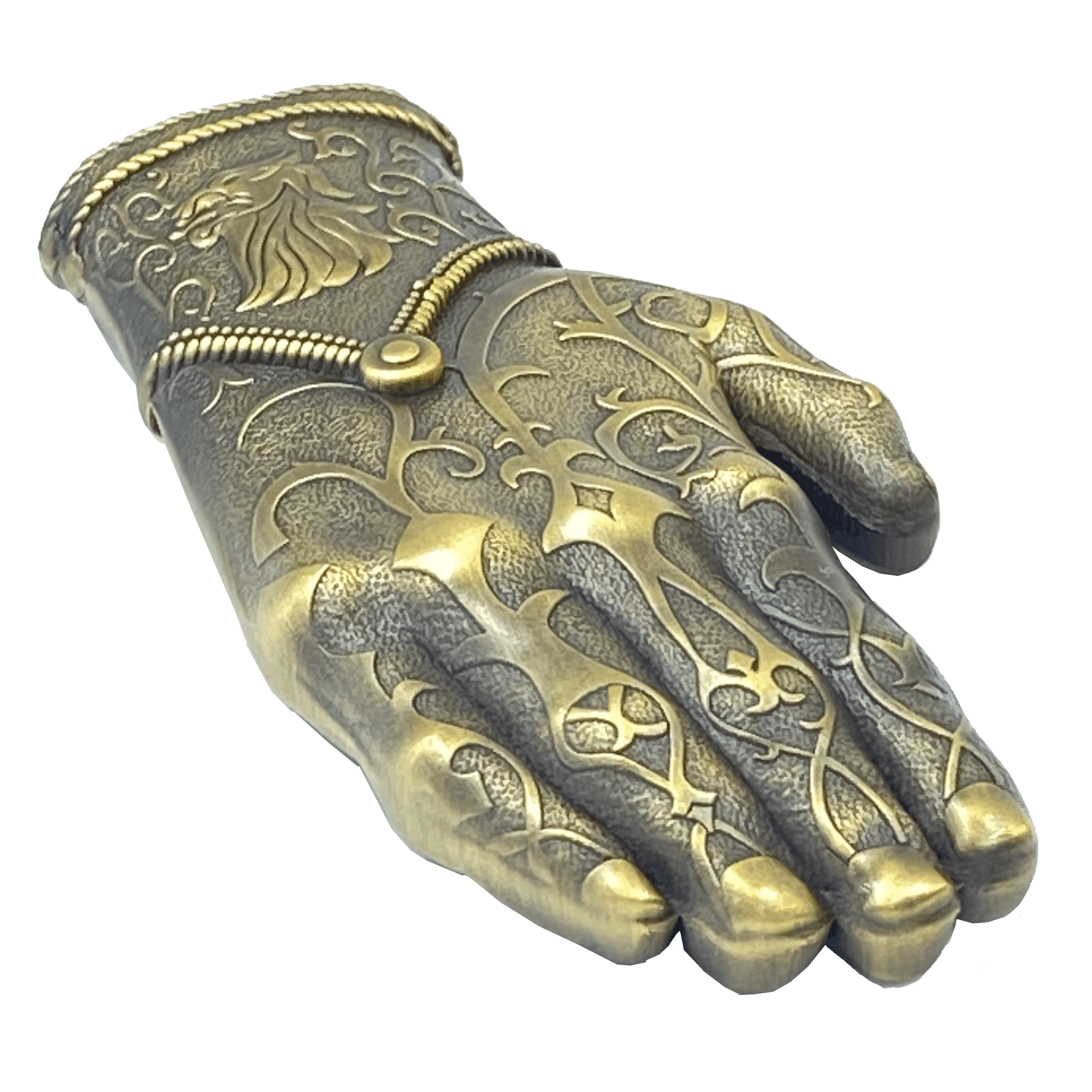 AA-016 Kingslayer Game of Thrones inspired GoT Jamie Lannister gold hand glove challenge coin - 