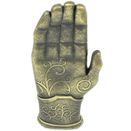 AA-016 Kingslayer Game of Thrones inspired GoT Jamie Lannister gold hand glove challenge coin - 