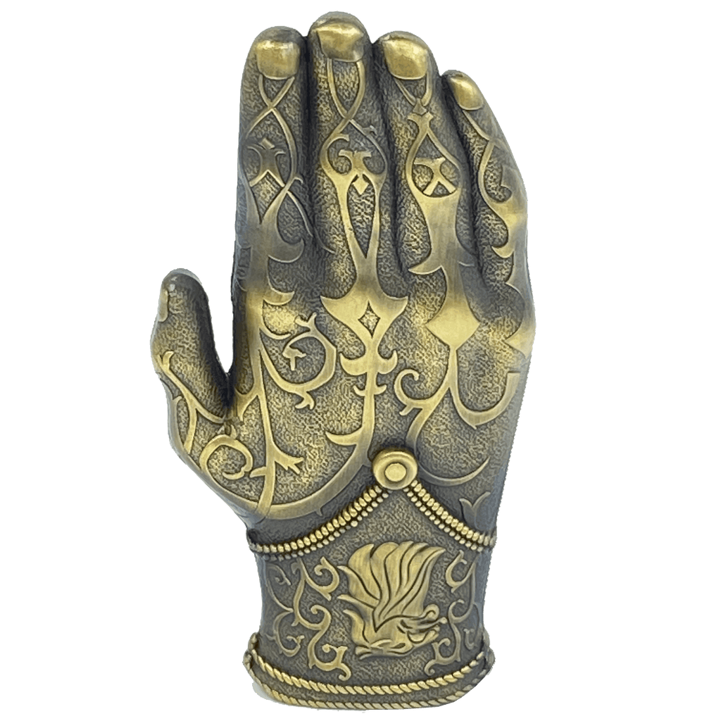 AA-016 Kingslayer Game of Thrones inspired GoT Jamie Lannister gold hand glove challenge coin - 