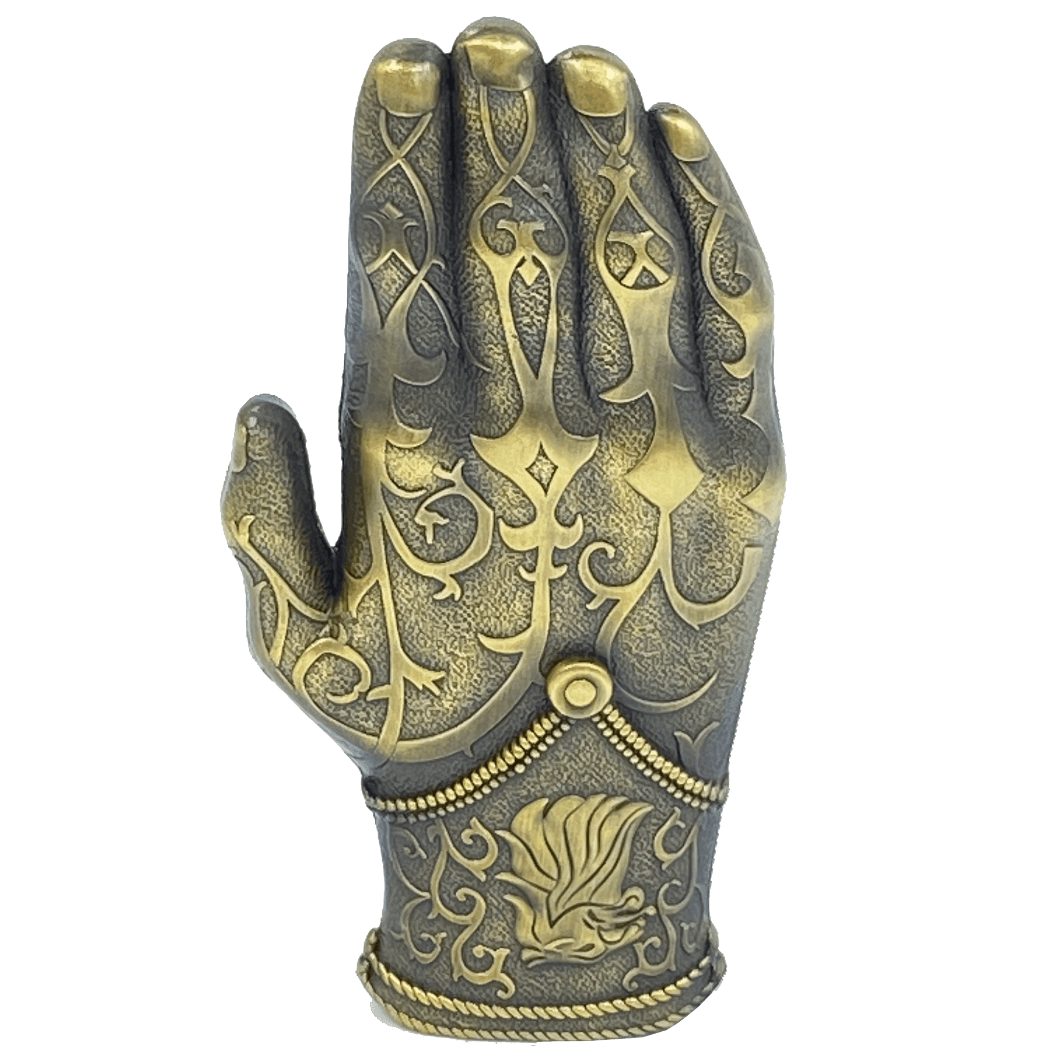 AA-016 Kingslayer Game of Thrones inspired GoT Jamie Lannister gold hand glove challenge coin - 