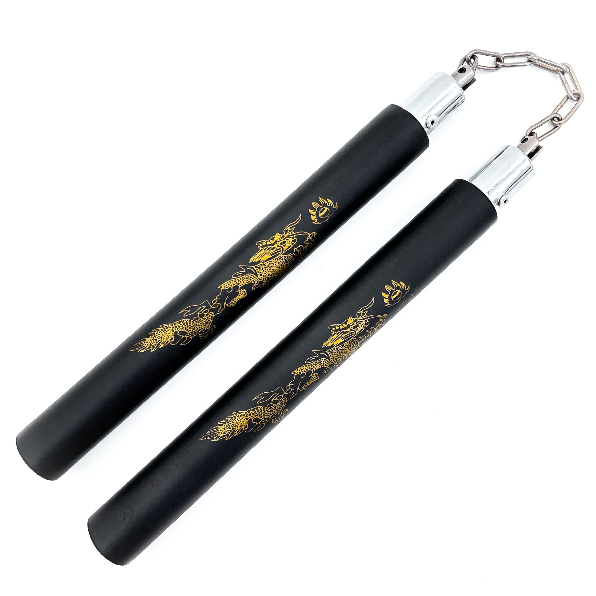 Laser Dragon Black Martial Arts Nunchaku-0