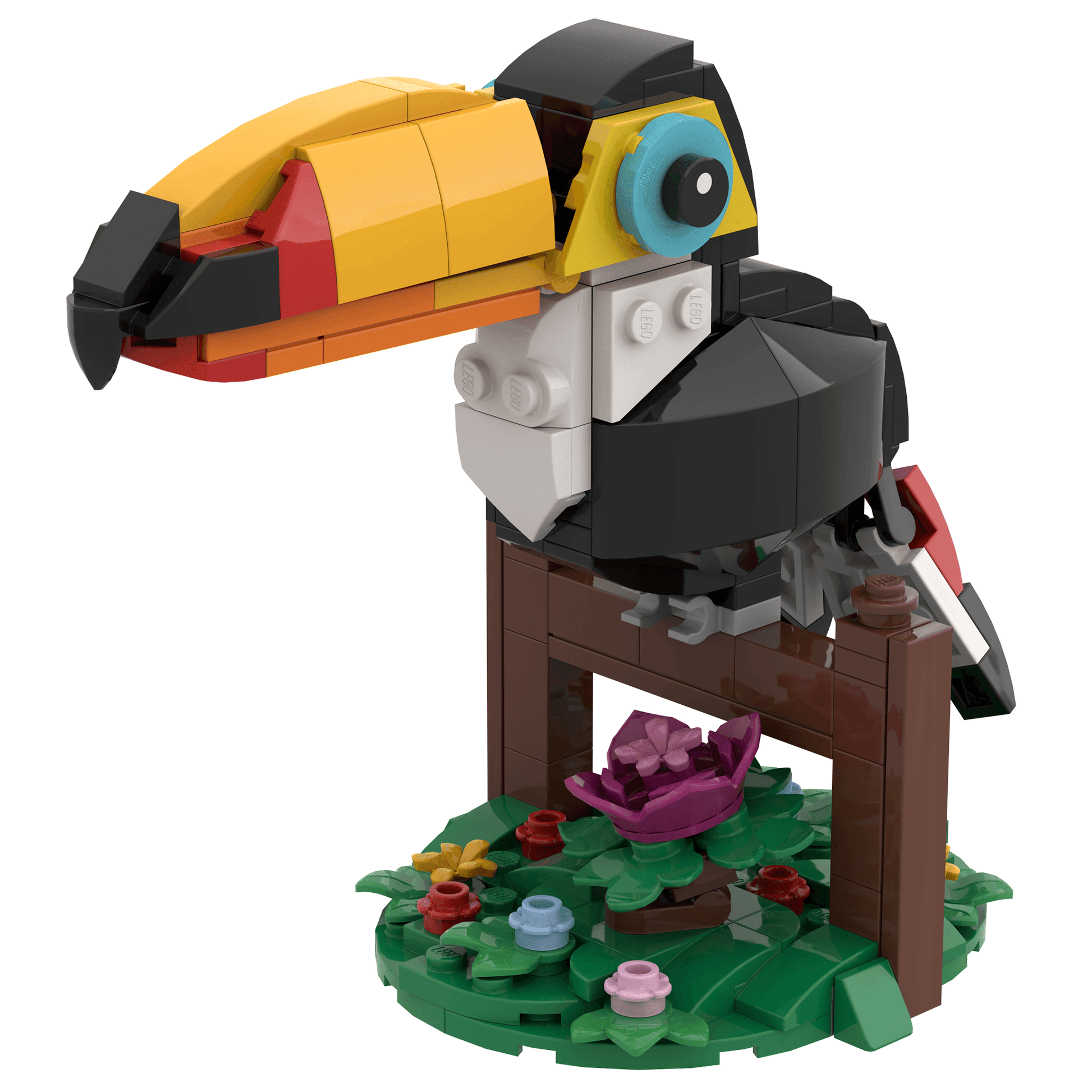 Toucan - Custom Building Set using LEGO parts - 