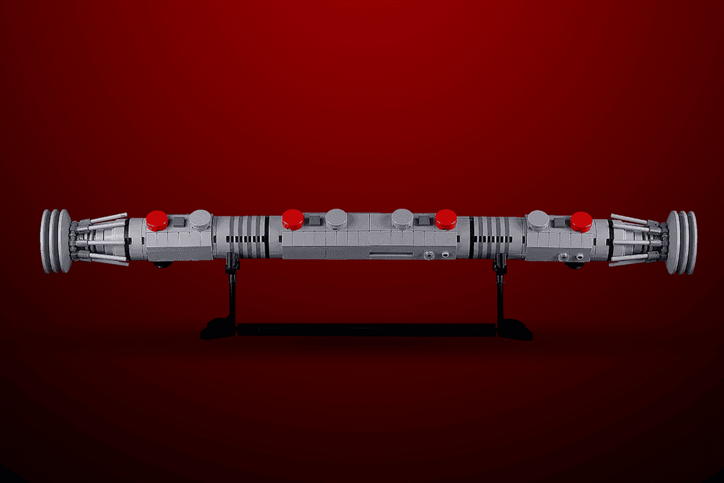 Maul Saber w/ Stand - Custom MOC made with LEGO bricks - Bricks + Instructions