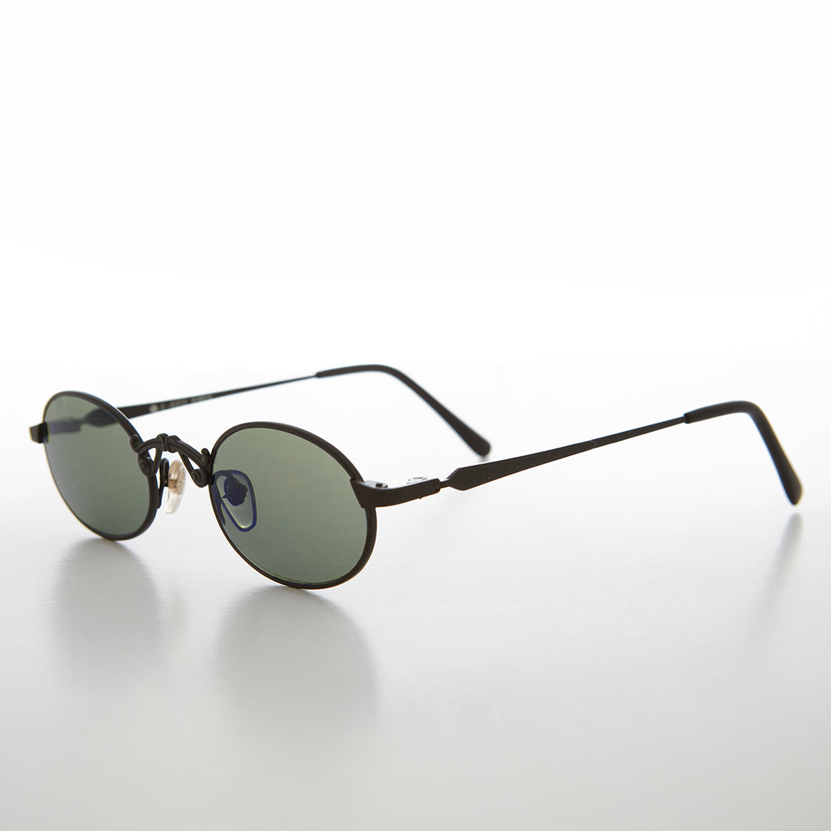 Small Oval Victorian Steampunk 90s Sunglass - Leon 1