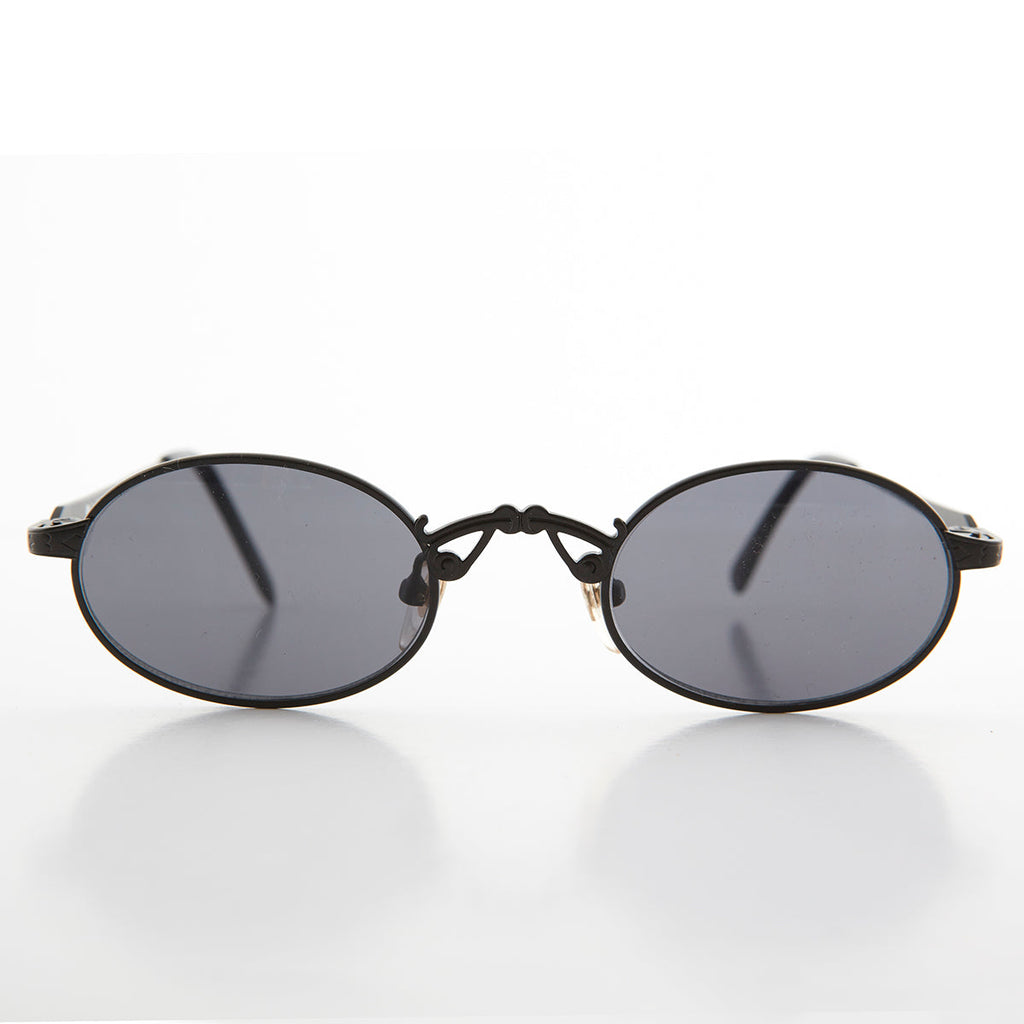 Small Oval Victorian Steampunk 90s Sunglass - Leon 1