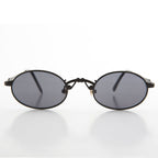 Small Oval Victorian Steampunk 90s Sunglass - Leon 1