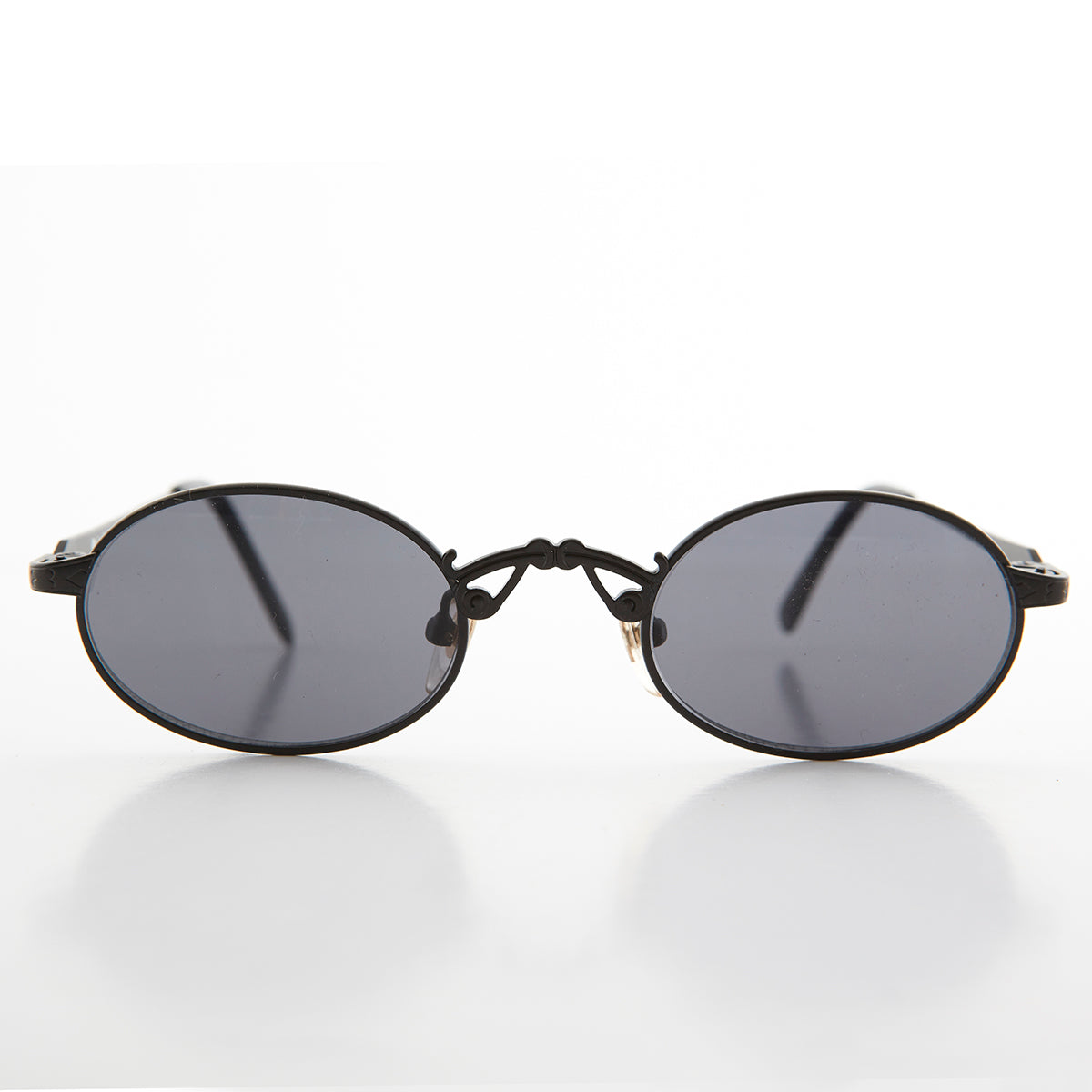 Small Oval Victorian Steampunk 90s Sunglass - Leon 1