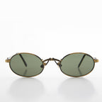 Small Oval Victorian Steampunk 90s Sunglass - Leon 1