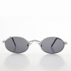 Small Oval Victorian Steampunk 90s Sunglass - Leon 1