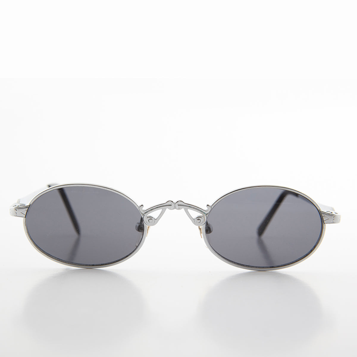 Small Oval Victorian Steampunk 90s Sunglass - Leon 1