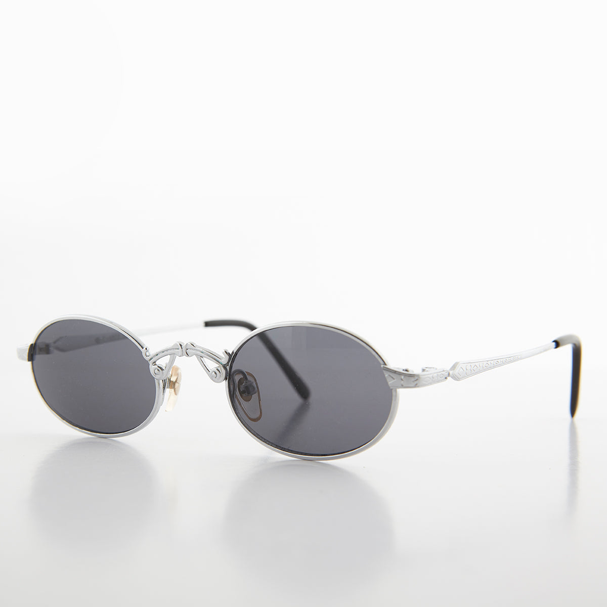 Small Oval Victorian Steampunk 90s Sunglass - Leon 1