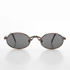 Small Oval Victorian Steampunk 90s Sunglass - Leon 1