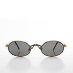 Small Oval Victorian Steampunk 90s Sunglass - Leon 1