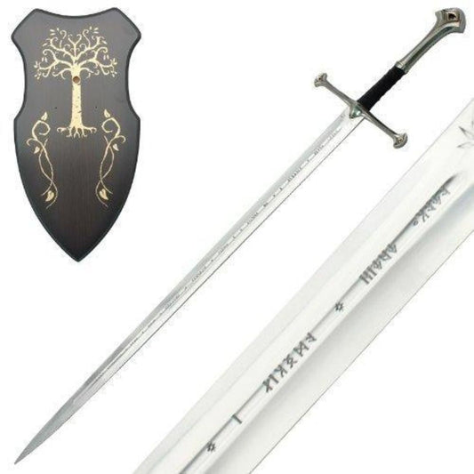 Lord of the Rings Anduril Sword of Aragorn with Plaque & Scabbard-0
