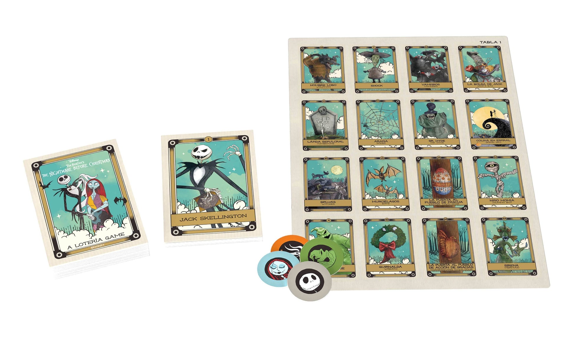 Lotería: Disney Tim Burton The Nightmare Before Christmas - 