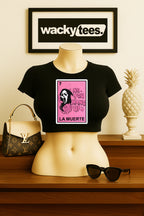 La Muerte Ghostface No You Hang up Loteria Mexican Bingo Graphic Tee Shirt