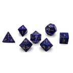 Lapis Lazuli - 7 Piece RPG Set Gemstone Dice