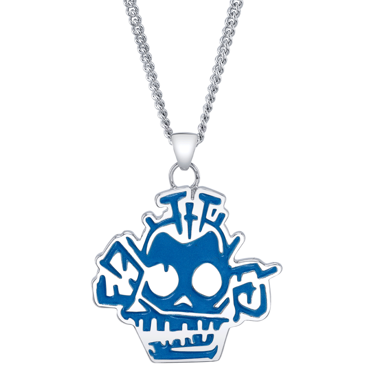 League of Legends X RockLove ARCANE Jinx Blue Monkey Necklace - 
