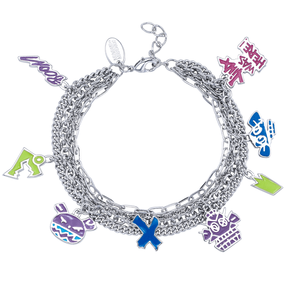 League of Legends X RockLove ARCANE Jinx Graffiti Charm Bracelet - 