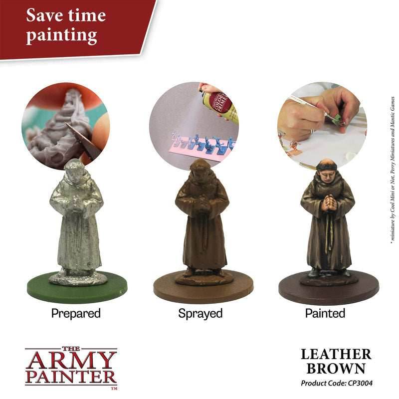 Army Painter Colour Primer: Leather Brown - 