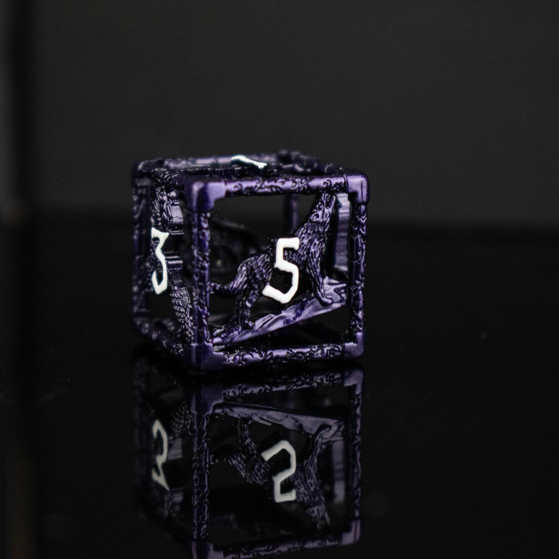 Legends of Valhalla - Purple Hollow Metal Dice Set - 