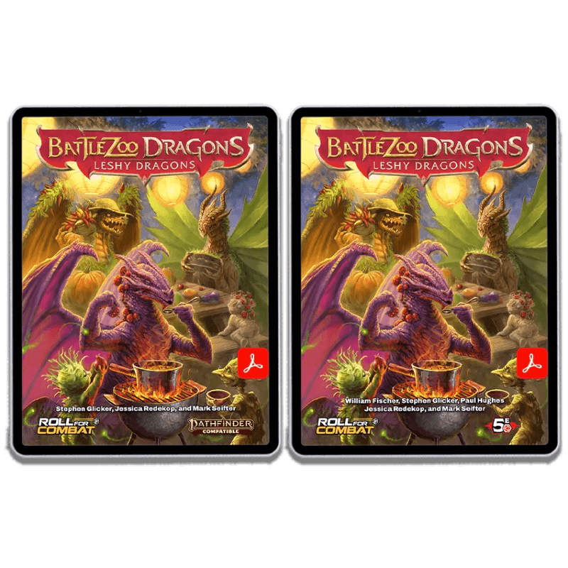 Battlezoo Dragons: Leshy Dragons PDF - D&D 5E and Pathfinder 2e / PDF Only