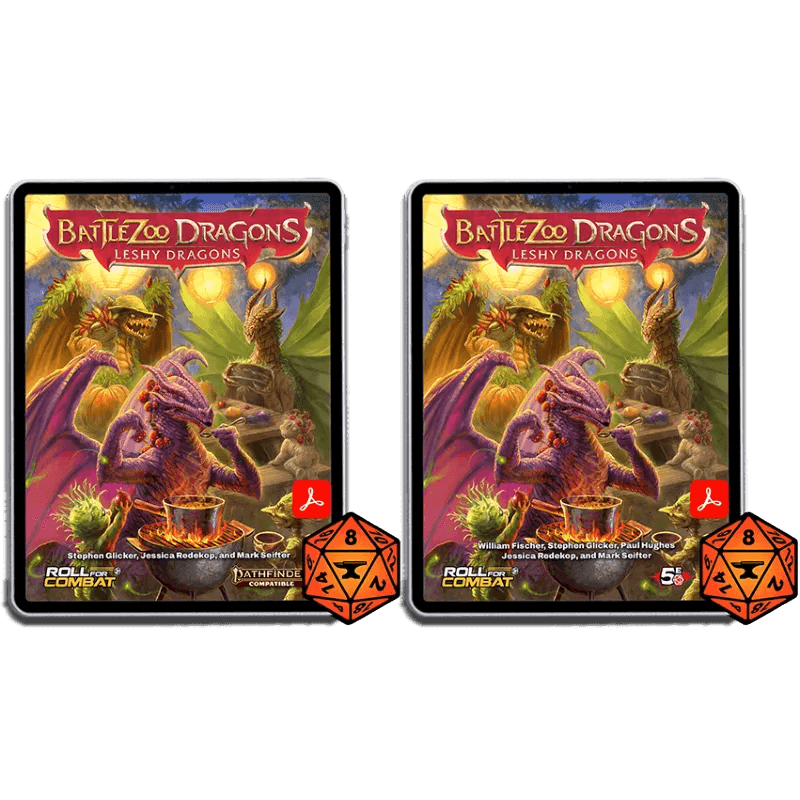 Battlezoo Dragons: Leshy Dragons PDF - D&D 5E and Pathfinder 2e / PDF & Foundry VTT Module