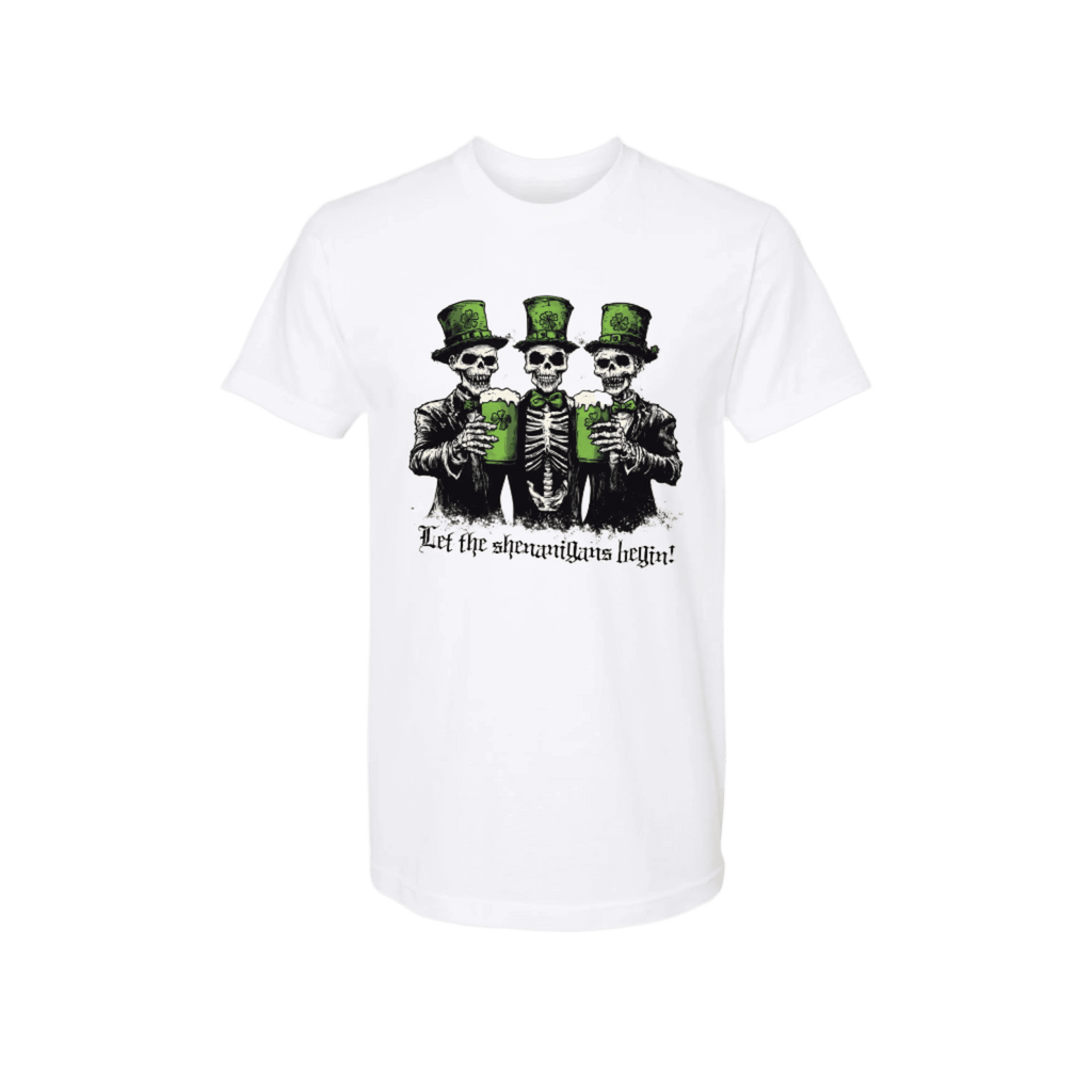 Let the Shenanigans Begin Unisex Shirt - S / White