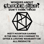 Diamond Prism Multifaceted Glass Dice Set