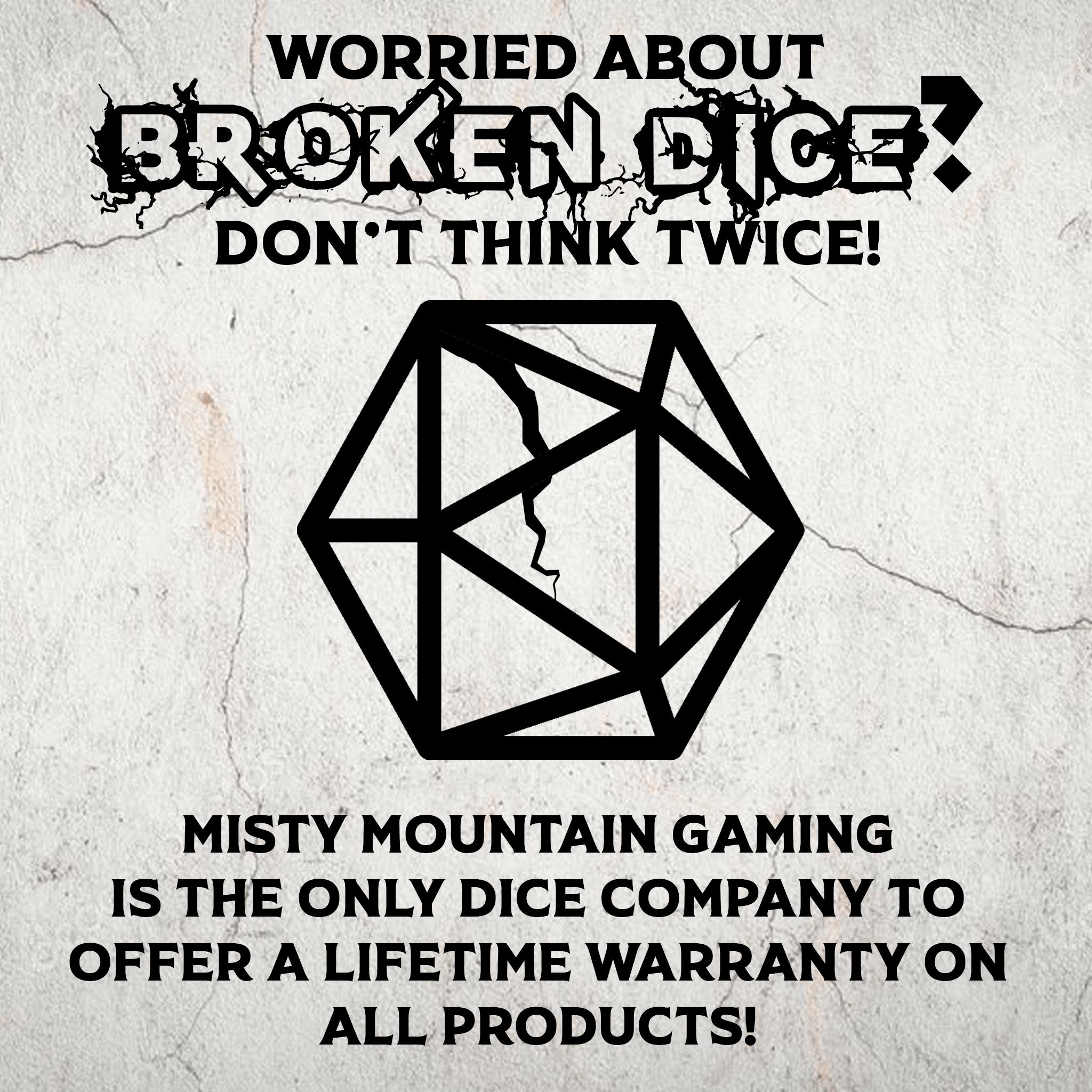 Serpent of Midgard Prism Glass Dice Set