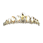 Crystal Glass Teardrop Cluster Princess Tiara