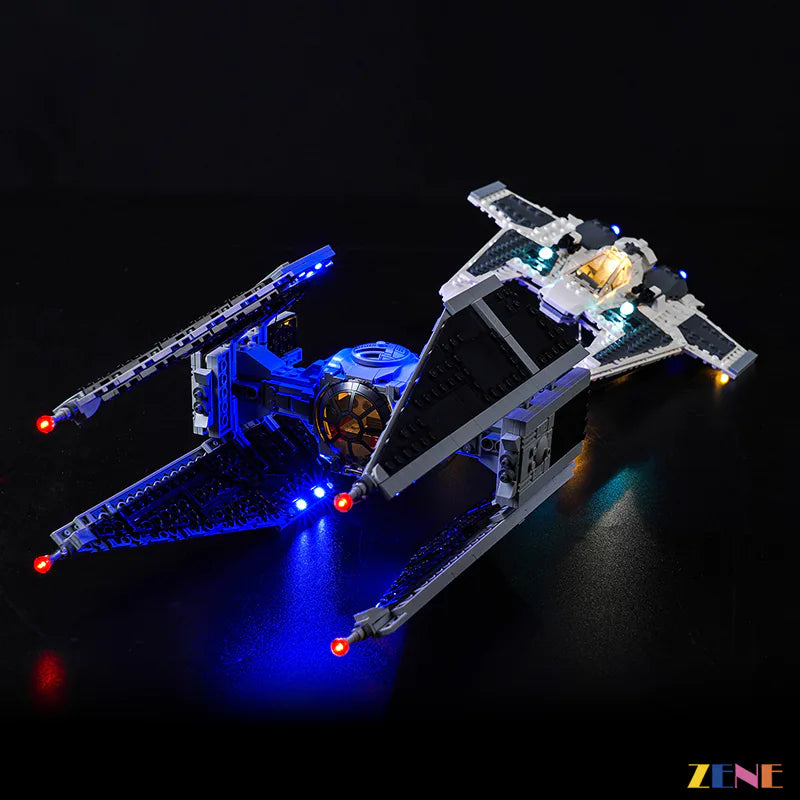 Light Kit for LEGO Mandalorian Fang Fighter vs. TIE #75348