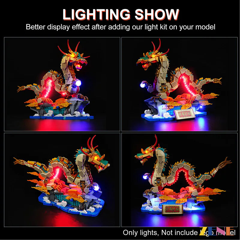 Light Kit for LEGO Auspicious Dragon #80112