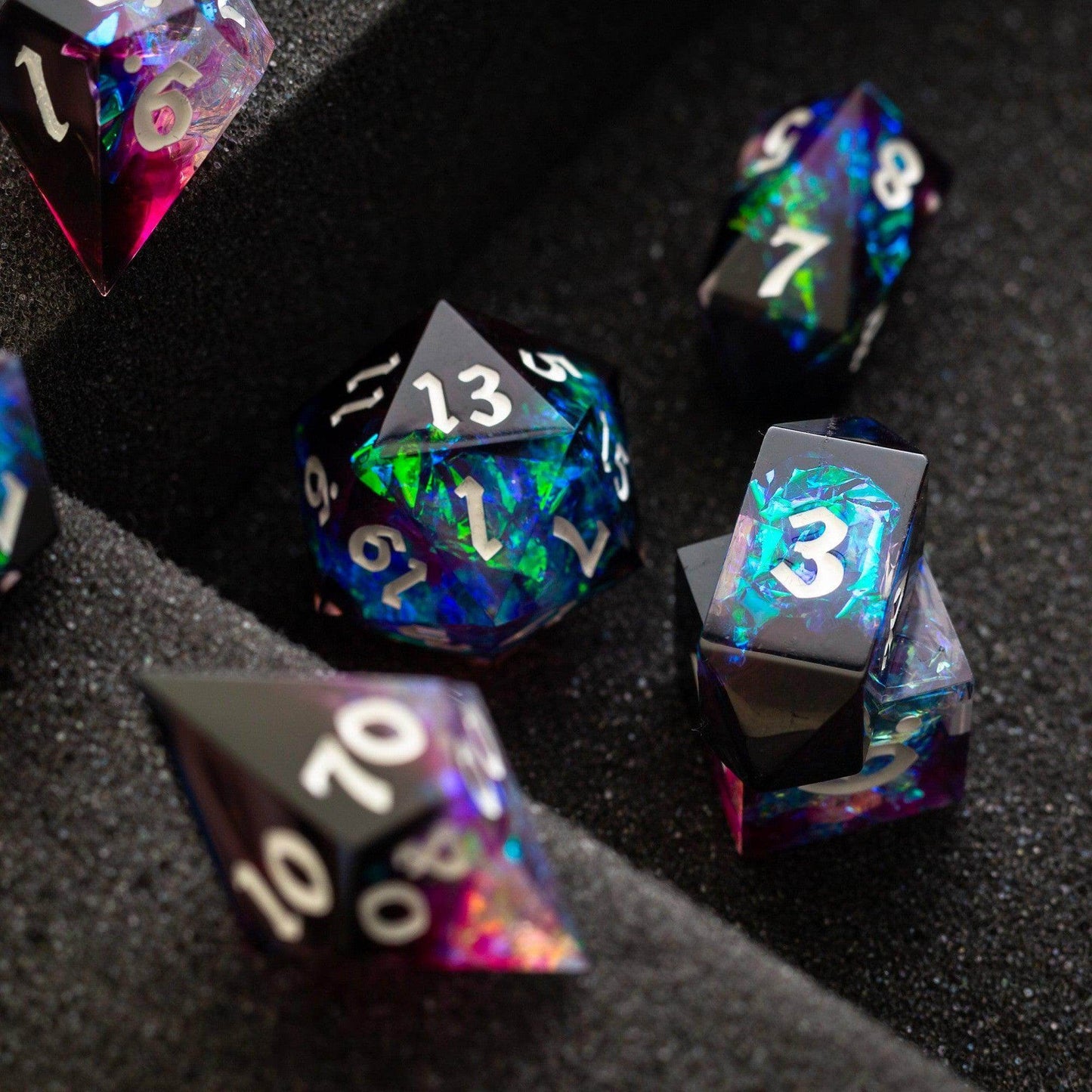 Lightning Handmade Resin DND Dice Set - Only 1 D20