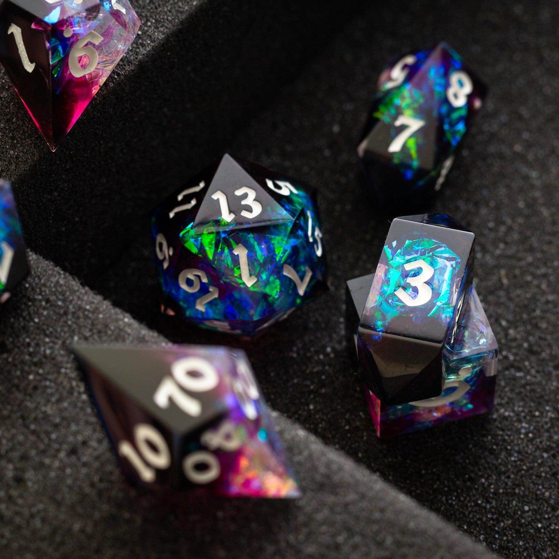 Lightning Handmade Resin DND Dice Set - Only 1 D20