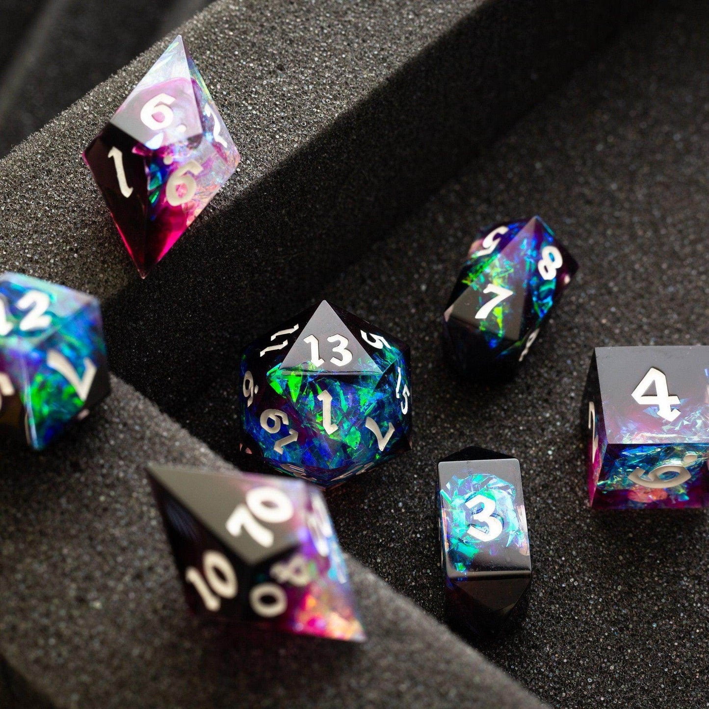 Lightning Handmade Resin DND Dice Set - Only 1 D20