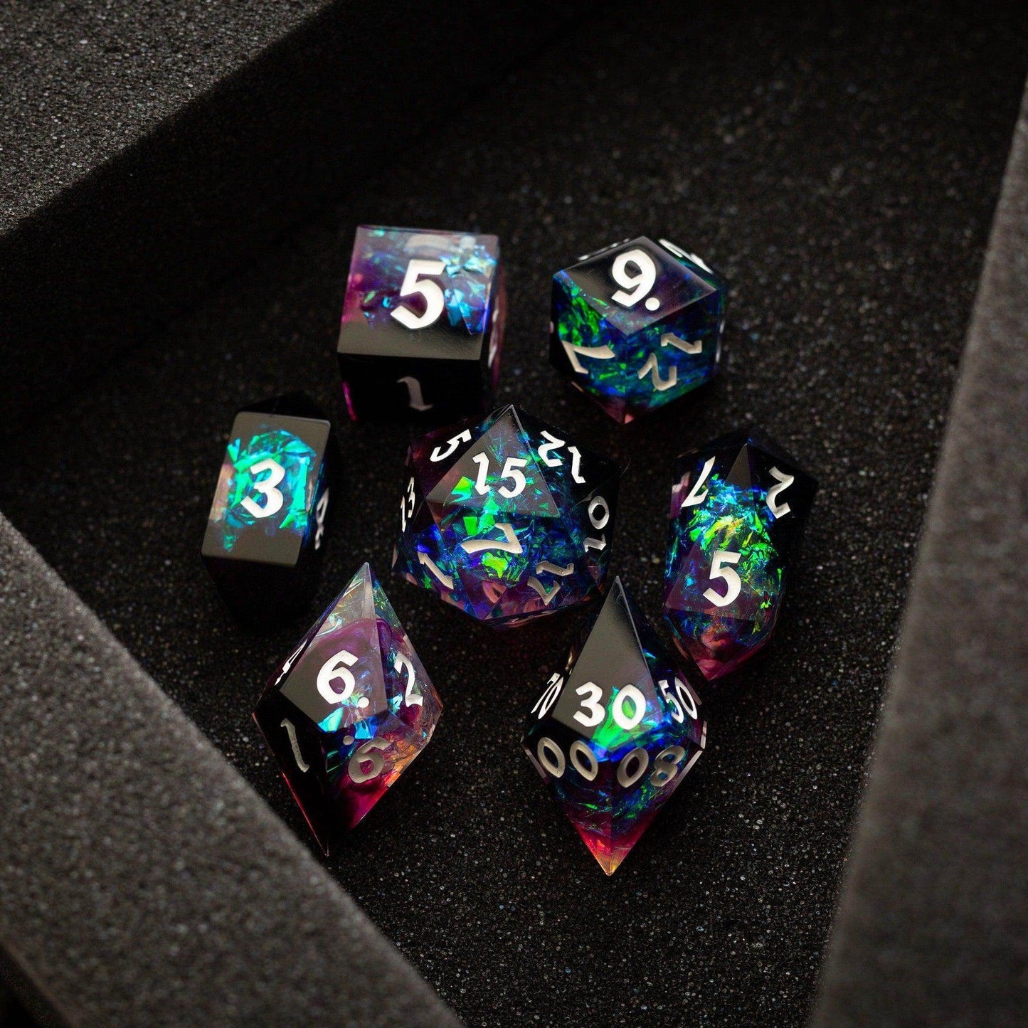 Lightning Handmade Resin DND Dice Set - Only 1 D20