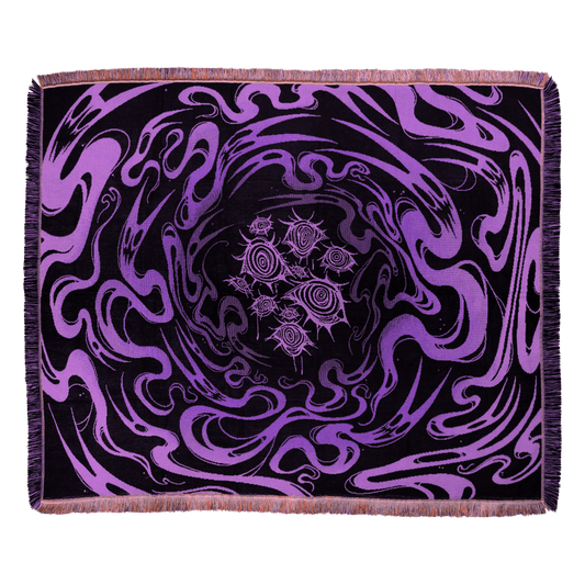 Lilac Underworld Woven Blanket - 