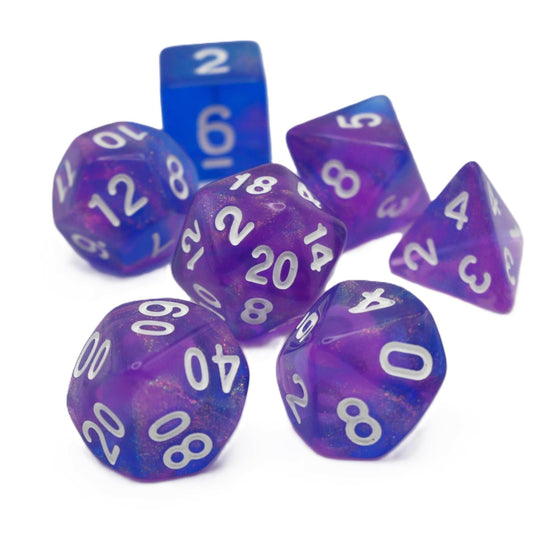 Liquid Karma - 7 Piece DnD Dice Set | Acrylic RPG Gaming Dice - 