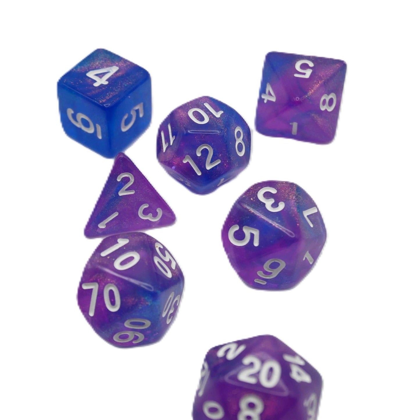 Liquid Karma - 7 Piece DnD Dice Set | Acrylic RPG Gaming Dice - 