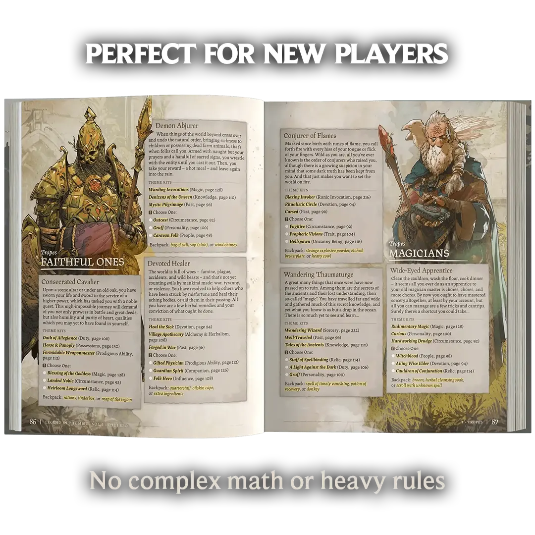 Legend in the Mist - Corebook