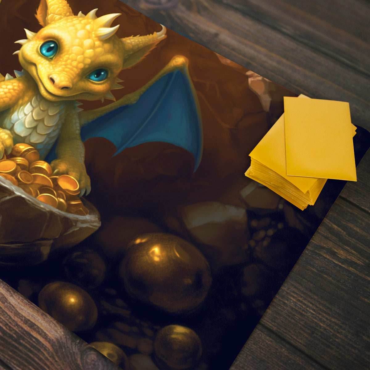 A Dragon and His Coin Playmat - Plain