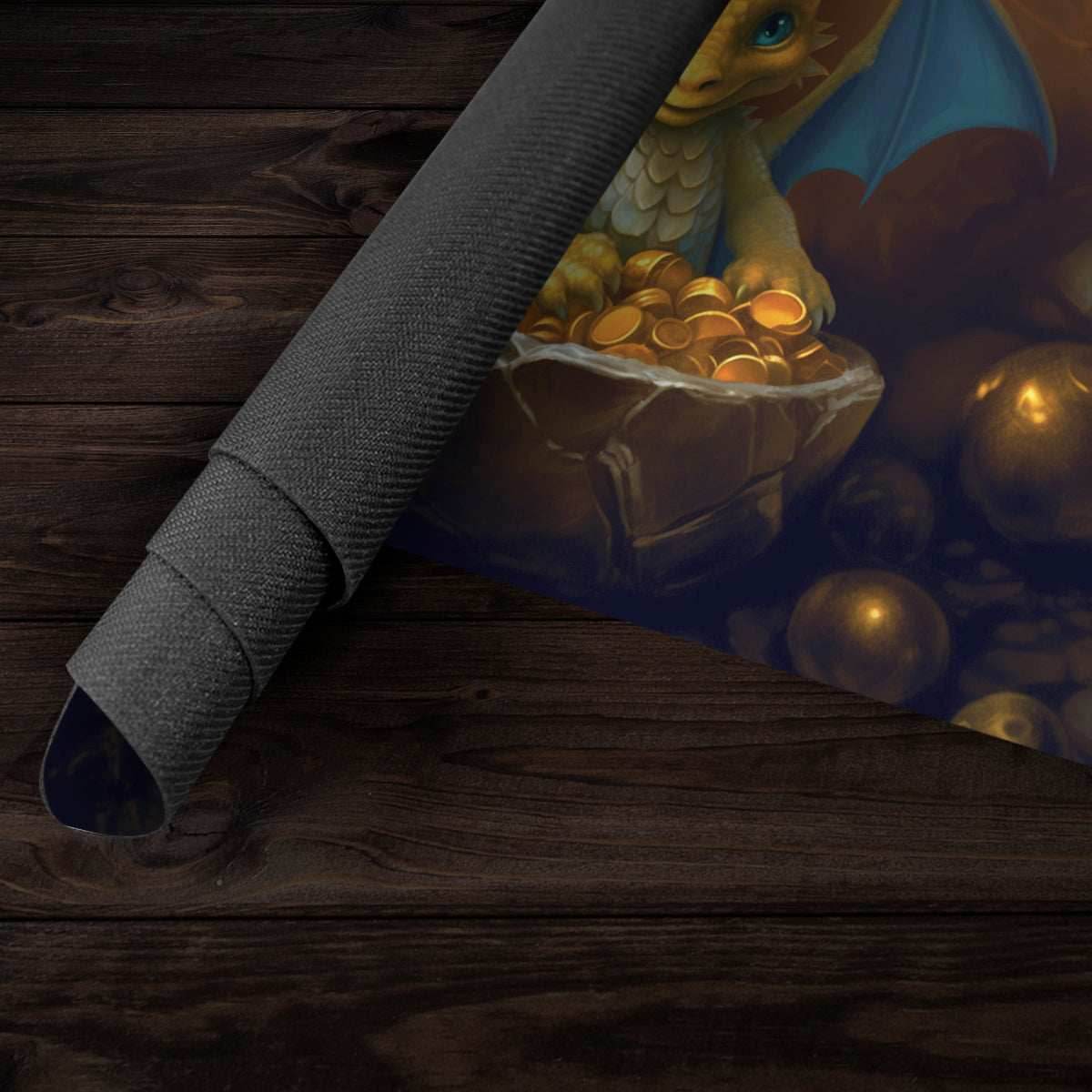 A Dragon and His Coin Playmat - Plain